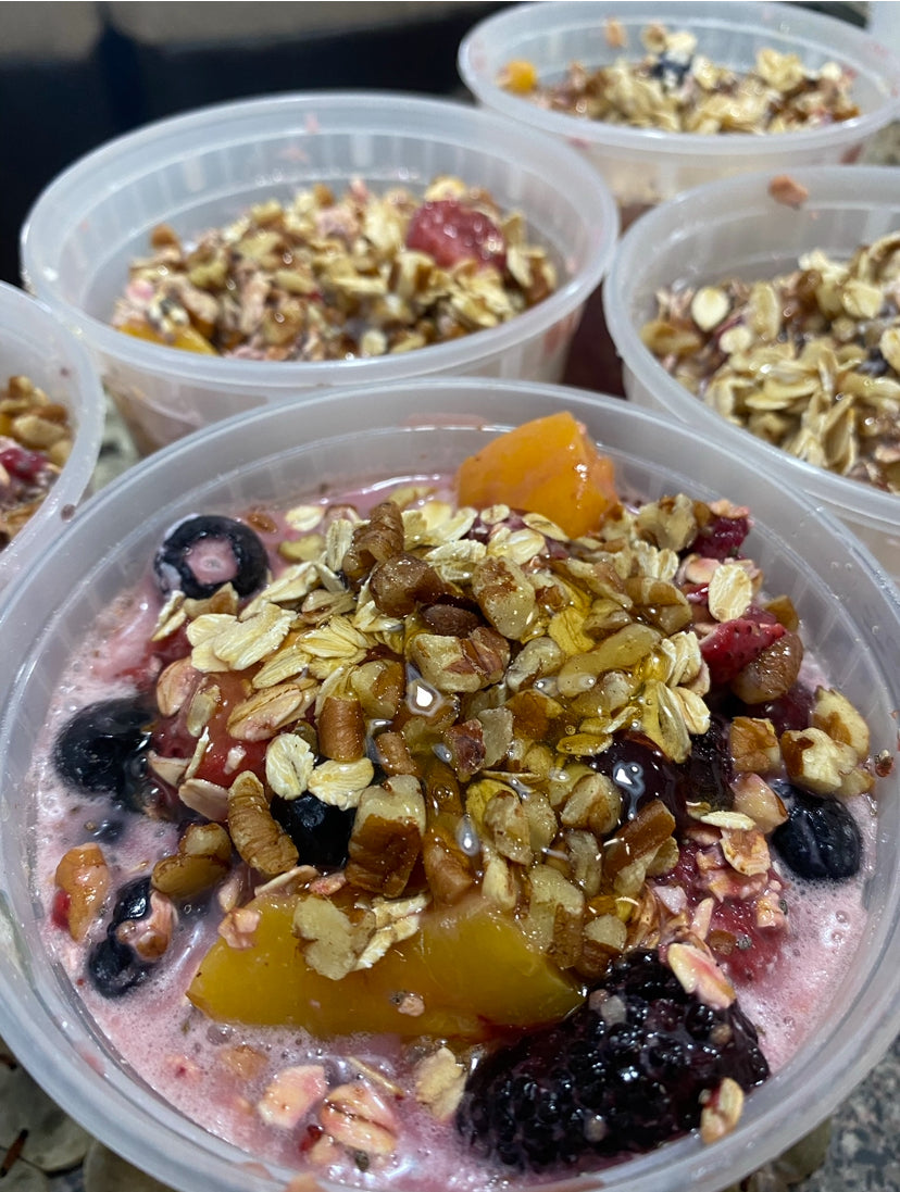 Over night Oats- Berry JAC’d N Peachy